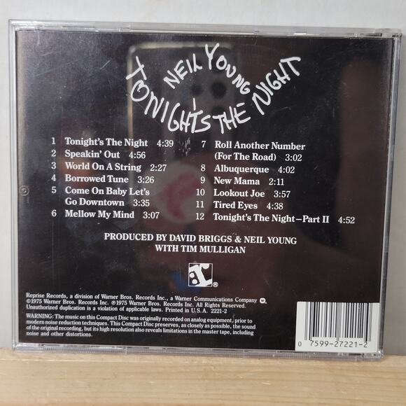 CD Neil Young - Tonight's The Night - Picture 4 of 4